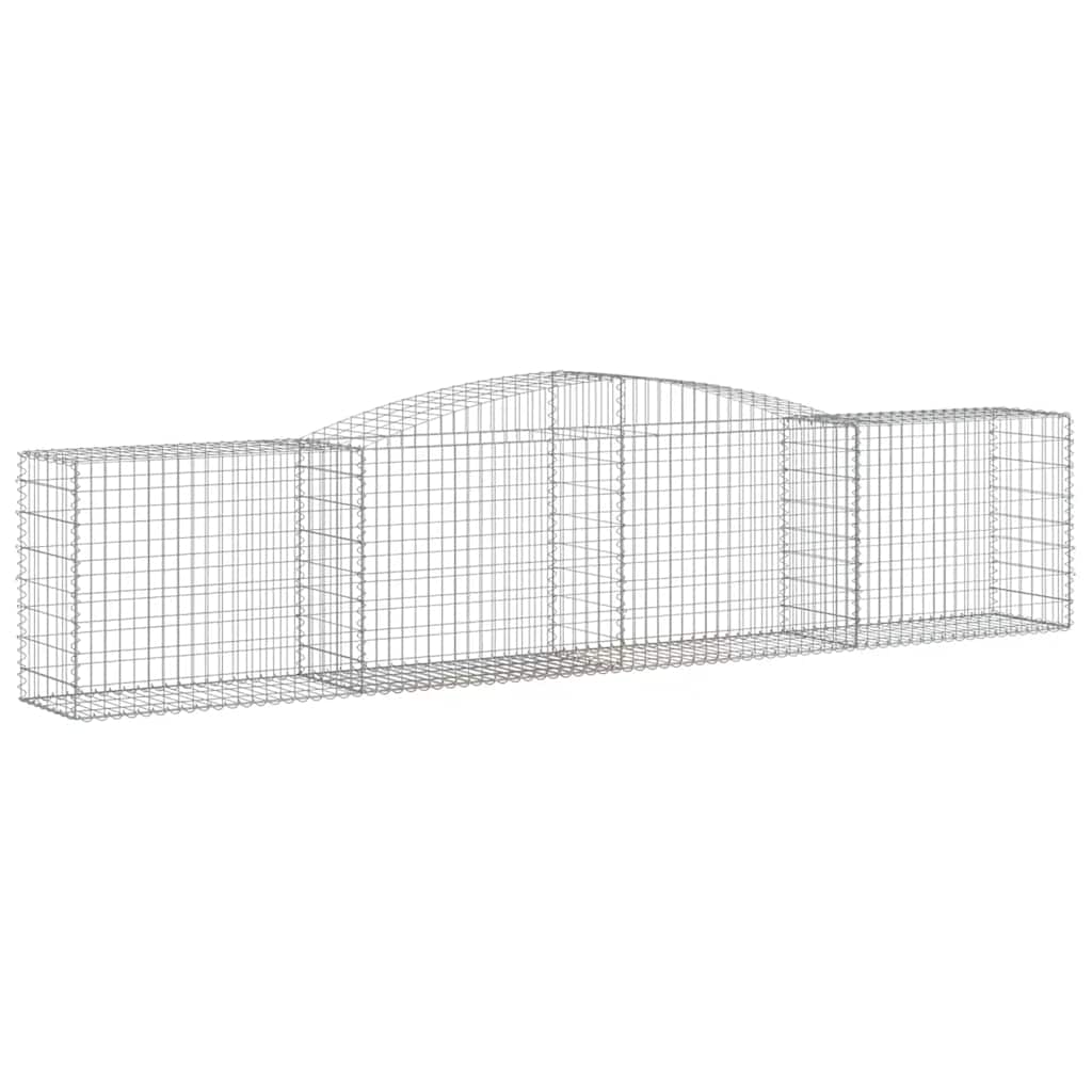 Cesti Gabbioni ad Arco 15 pz 400x50x80/100 cm Ferro Zincato