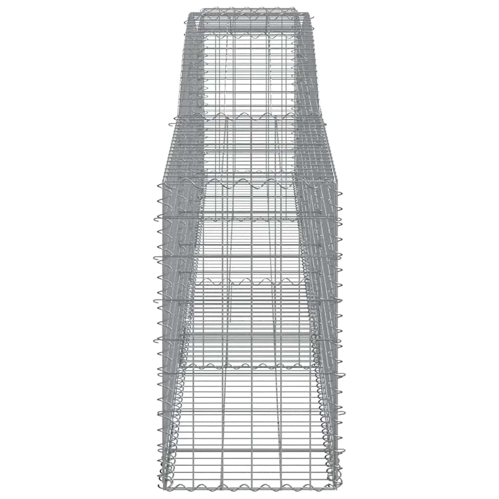 Cesti Gabbioni ad Arco 15 pz 400x50x80/100 cm Ferro Zincato