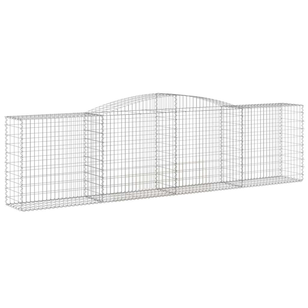 Cesti Gabbioni ad Arco 25 pz 400x50x100/120 cm Ferro Zincato