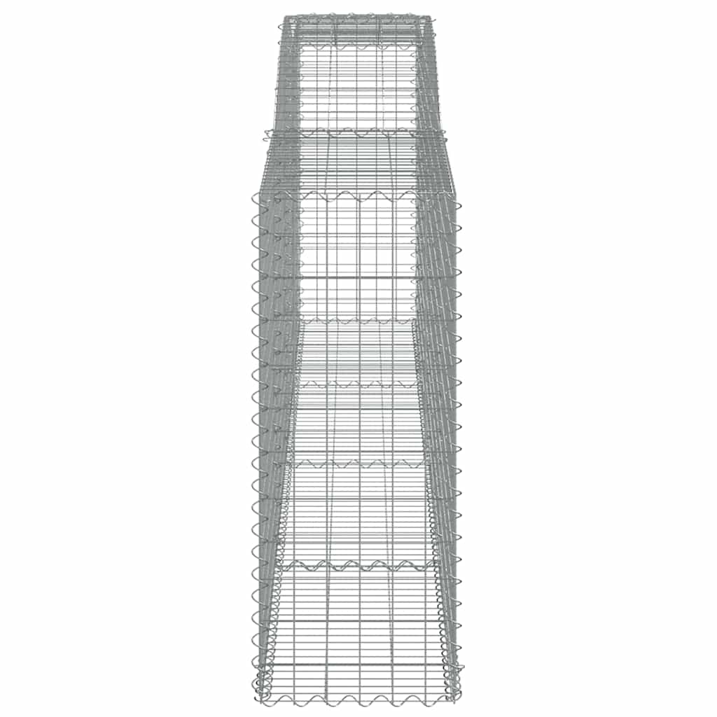 Cesti Gabbioni ad Arco 6 pz 400x50x120/140 cm Ferro Zincato