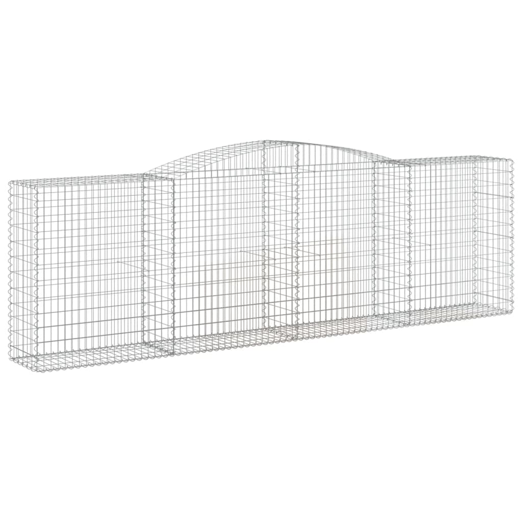 Cesti Gabbioni ad Arco 7 pz 400x50x120/140 cm Ferro Zincato
