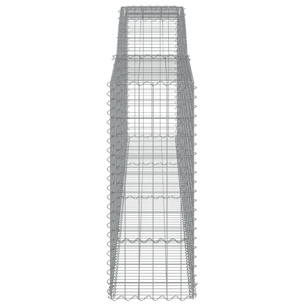 Cesti Gabbioni ad Arco 15 pz 400x50x120/140 cm Ferro Zincato