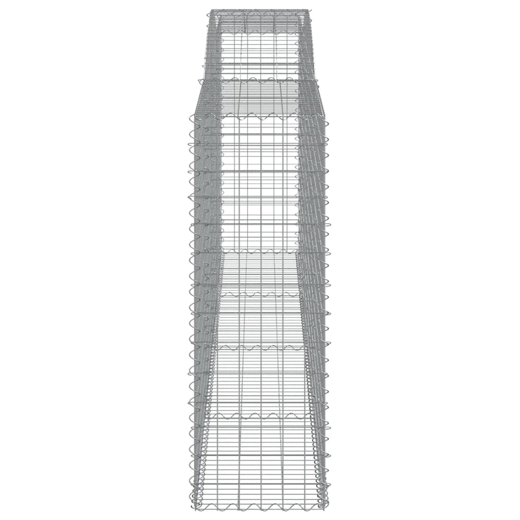Cesti Gabbioni ad Arco 2 pz 400x50x140/160 cm Ferro Zincato
