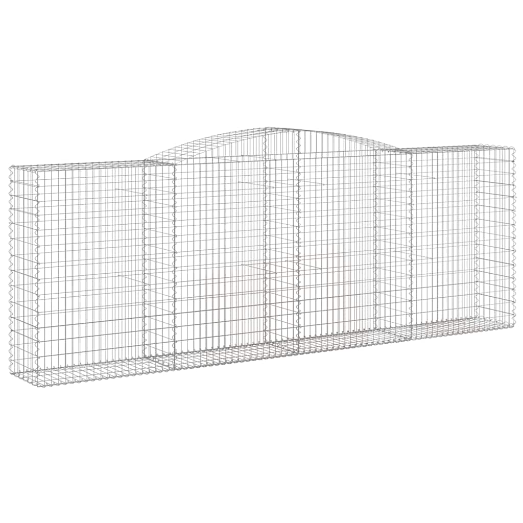 Cesti Gabbioni ad Arco 5 pz 400x50x140/160 cm Ferro Zincato