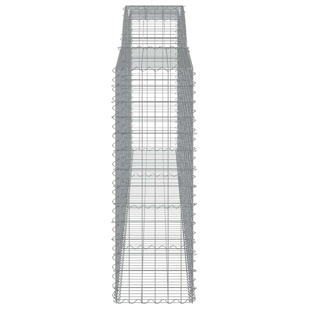 Cesti Gabbioni ad Arco 5 pz 400x50x140/160 cm Ferro Zincato