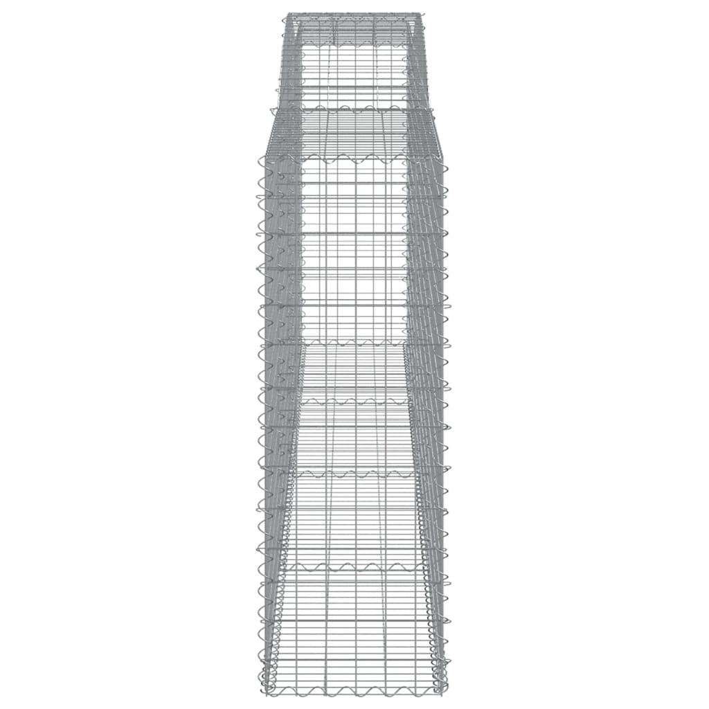 Cesti Gabbioni ad Arco 6 pz 400x50x140/160 cm Ferro Zincato