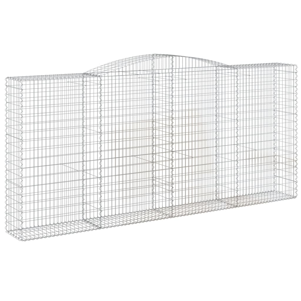 Cesti Gabbioni ad Arco 4 pz 400x50x180/200 cm Ferro Zincato