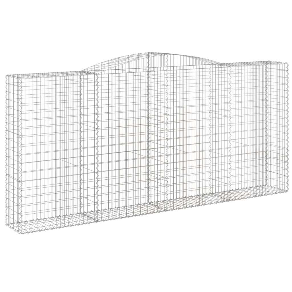 Cesti Gabbioni ad Arco 10 pz 400x50x180/200 cm Ferro Zincato