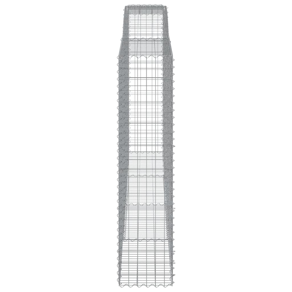 Cesti Gabbioni ad Arco 4 pz 400x50x200/220 cm Ferro Zincato