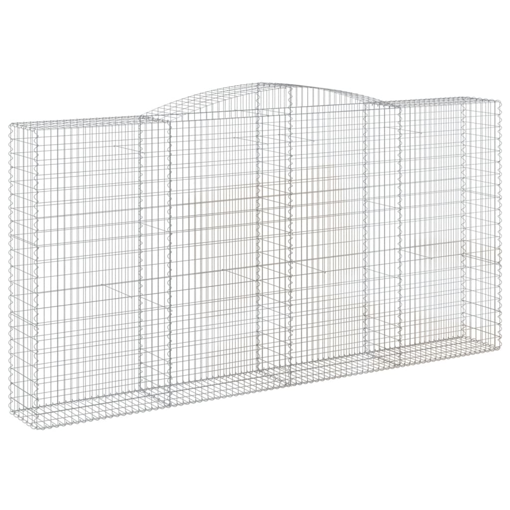 Cesti Gabbioni ad Arco 5 pz 400x50x200/220 cm Ferro Zincato
