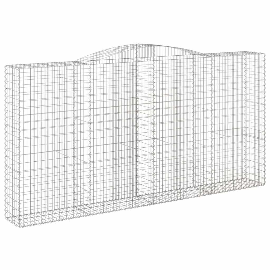 Cesti Gabbioni ad Arco 10 pz 400x50x200/220 cm Ferro Zincato