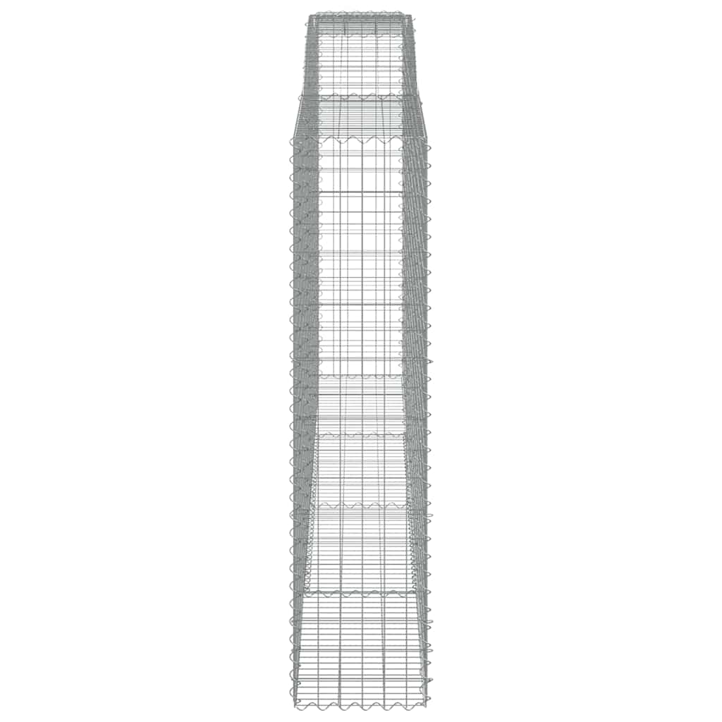 Cesti Gabbioni ad Arco 10 pz 400x50x200/220 cm Ferro Zincato