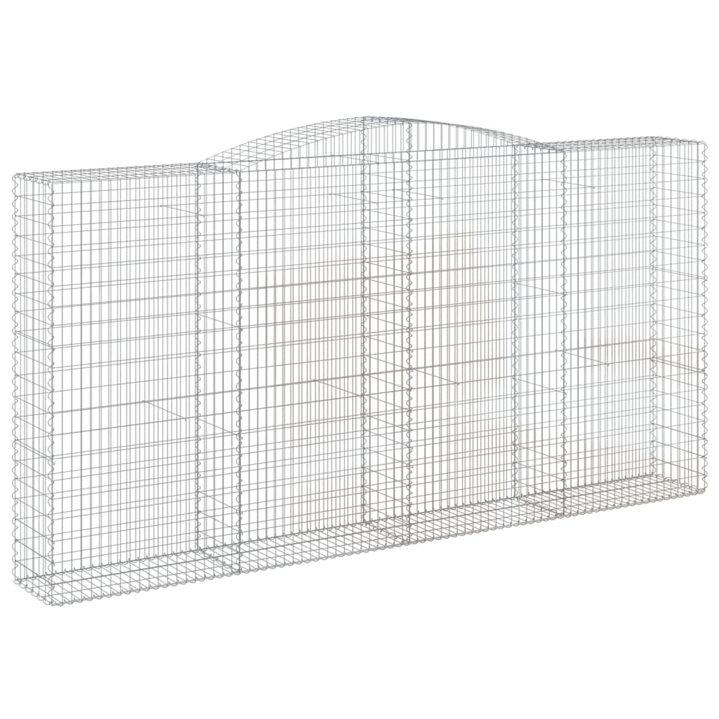 Cesti Gabbioni ad Arco 20 pz 400x50x200/220 cm Ferro Zincato