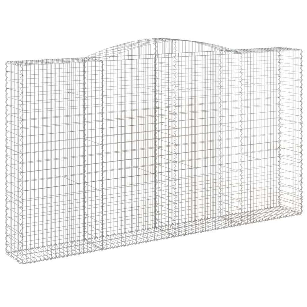 Cesti Gabbioni ad Arco 5 pz 400x50x220/240 cm Ferro Zincato