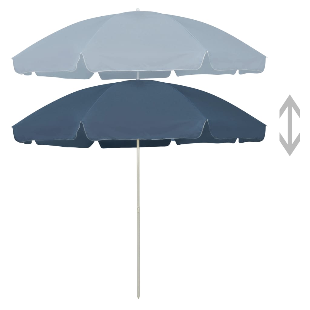 Ombrellone da Spiaggia Blu 300 cm