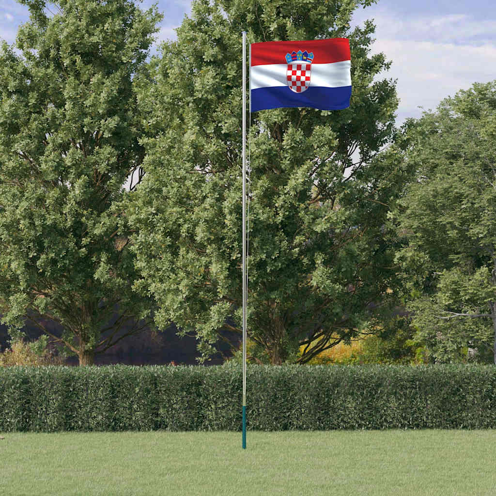 Asta e Bandiera Croazia 6,08 m Alluminio