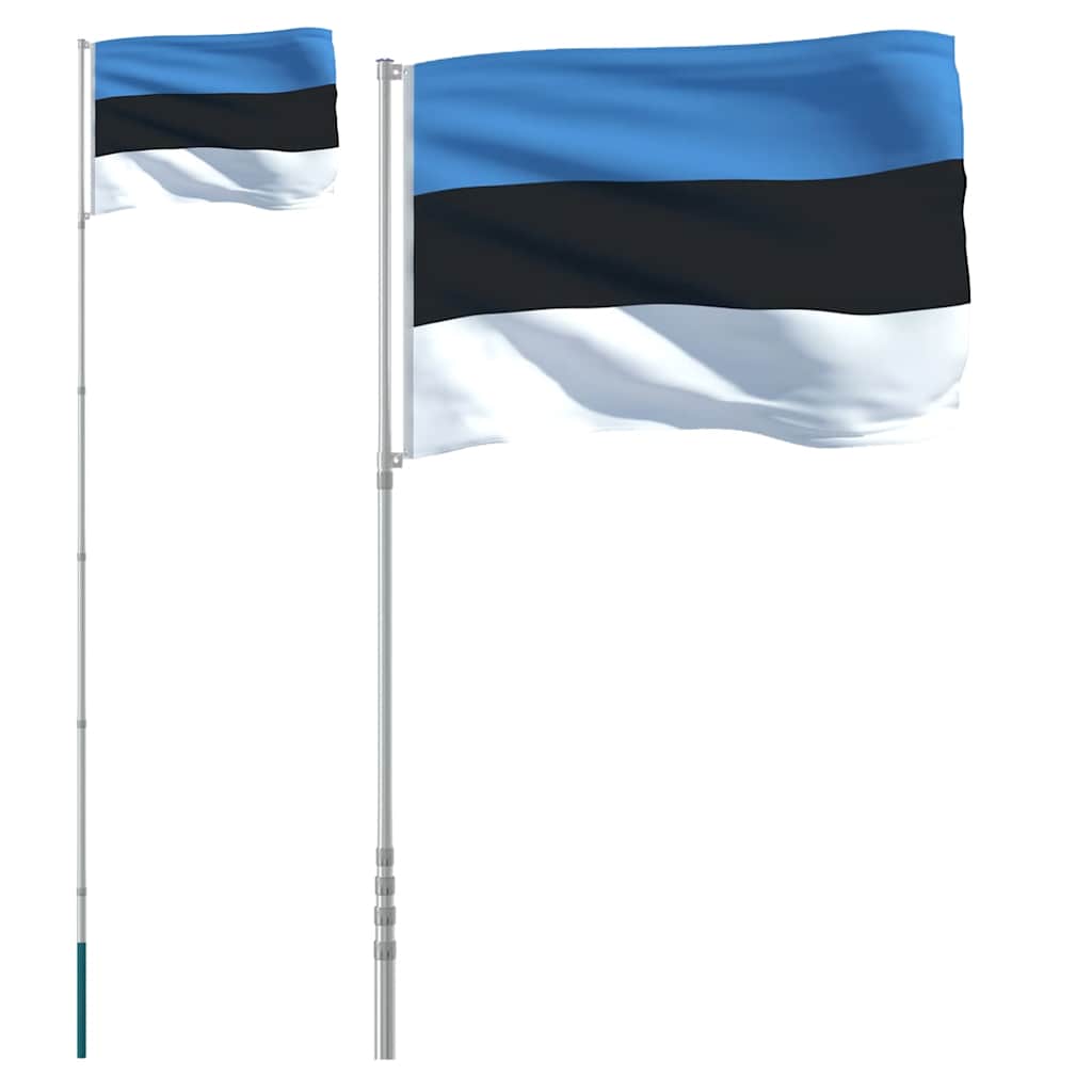 Asta e Bandiera Estonia 5,5 m Alluminio