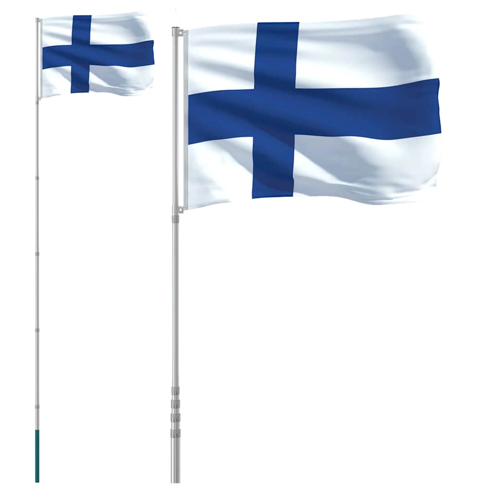 Asta e Bandiera Finlandia 5,5 m Alluminio