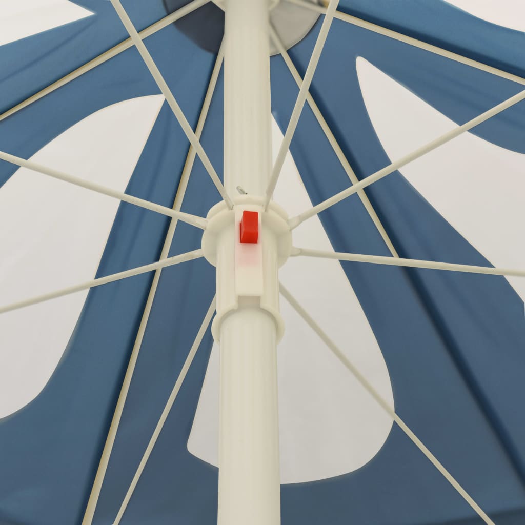 Ombrellone da Spiaggia Blu 240 cm