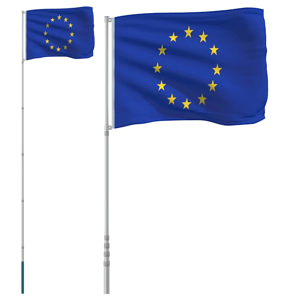 Asta e Bandiera Europa 5,5 m Alluminio