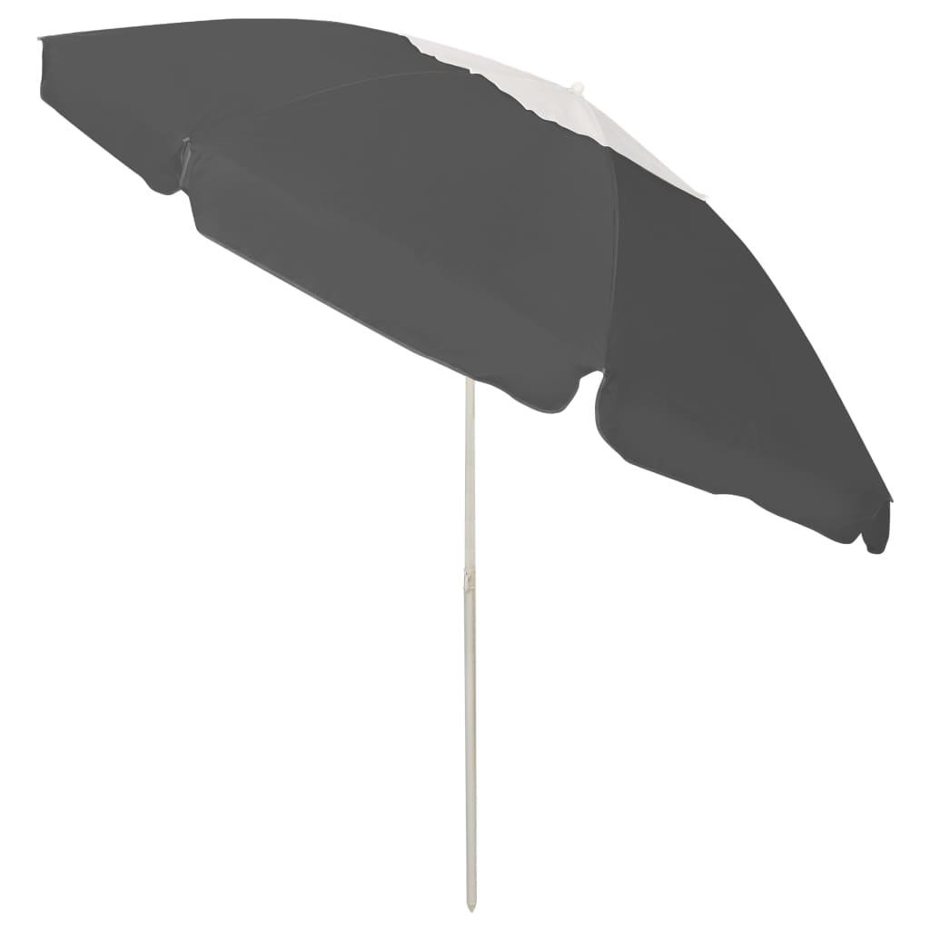 Ombrellone da Spiaggia Antracite 240 cm