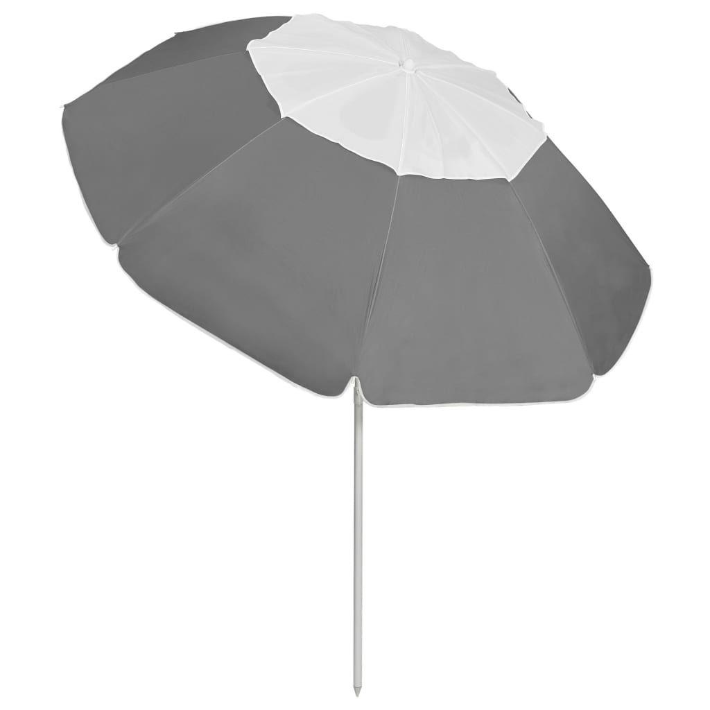 Ombrellone da Spiaggia Antracite 240 cm