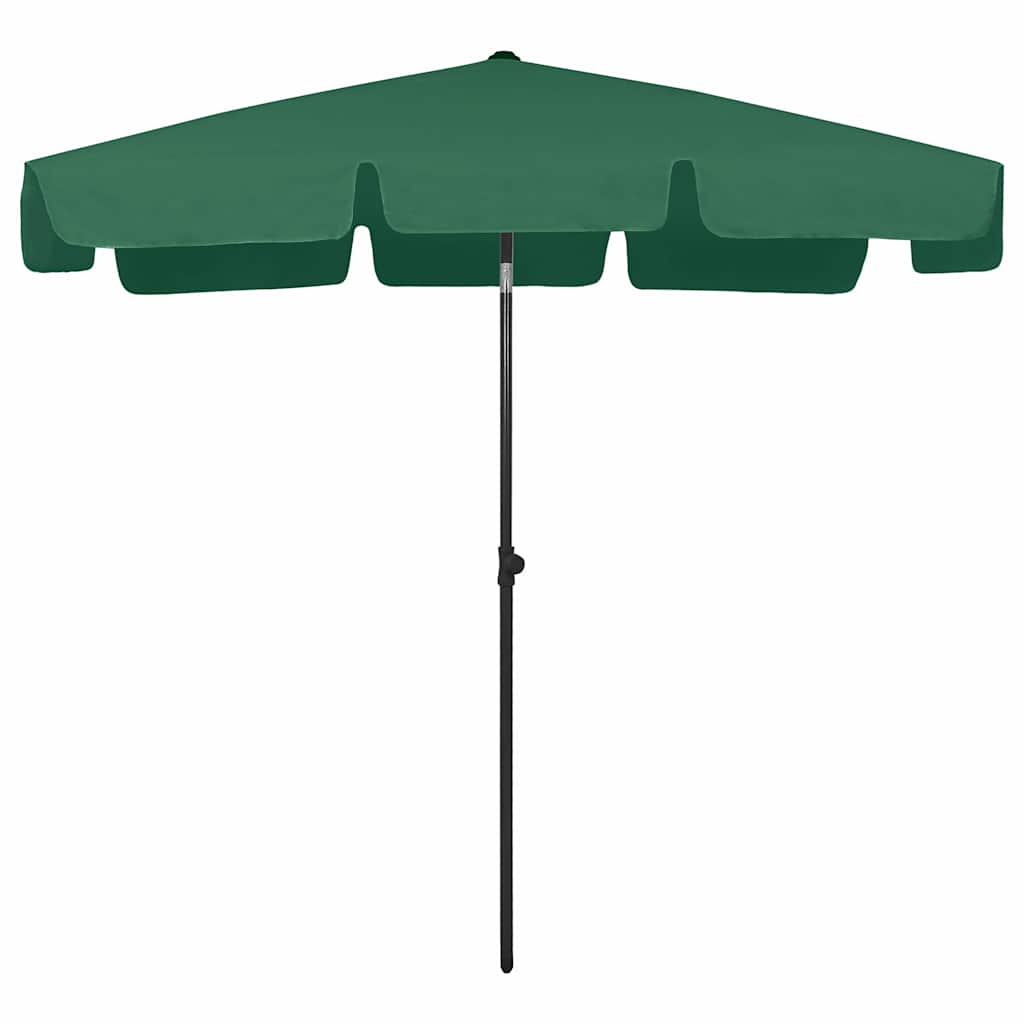 Ombrellone da Spiaggia Verde 200x125 cm