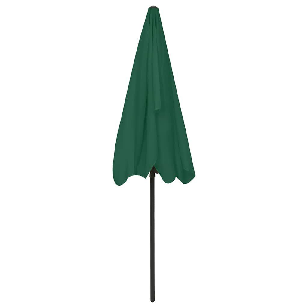 Ombrellone da Spiaggia Verde 200x125 cm