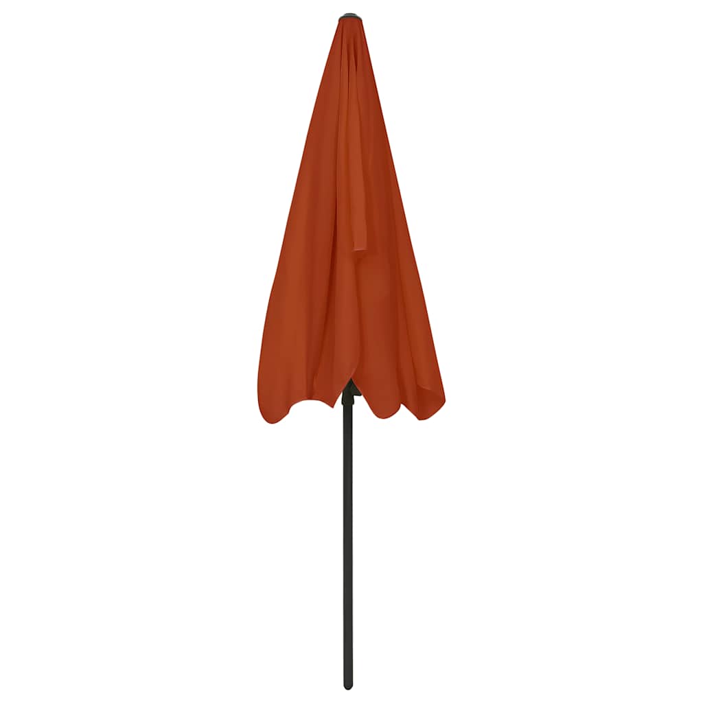 Ombrellone da Spiaggia Terracotta 200x125 cm