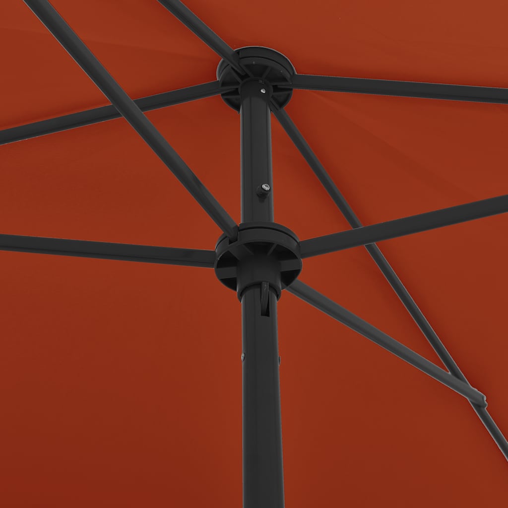 Ombrellone da Spiaggia Terracotta 200x125 cm
