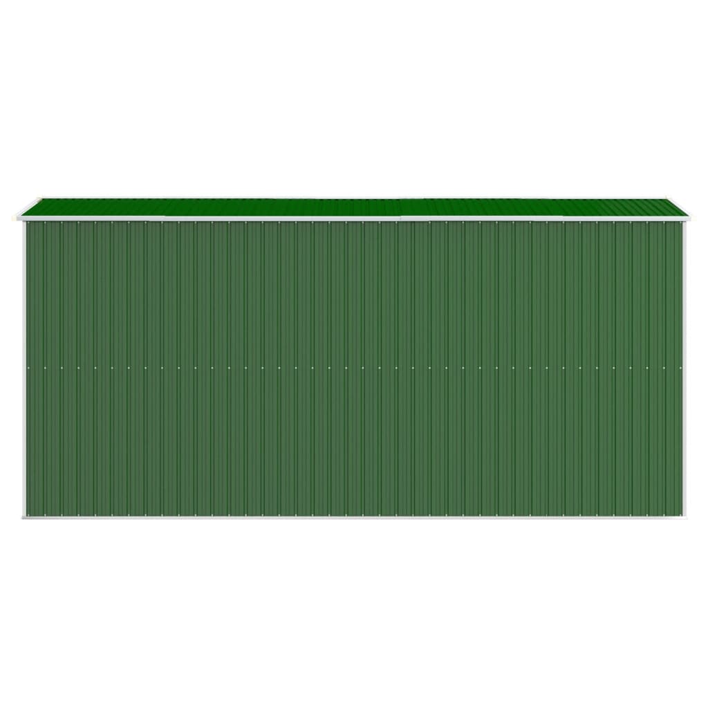 Capanno da Giardino Verde 192x440x223 cm Acciaio Zincato