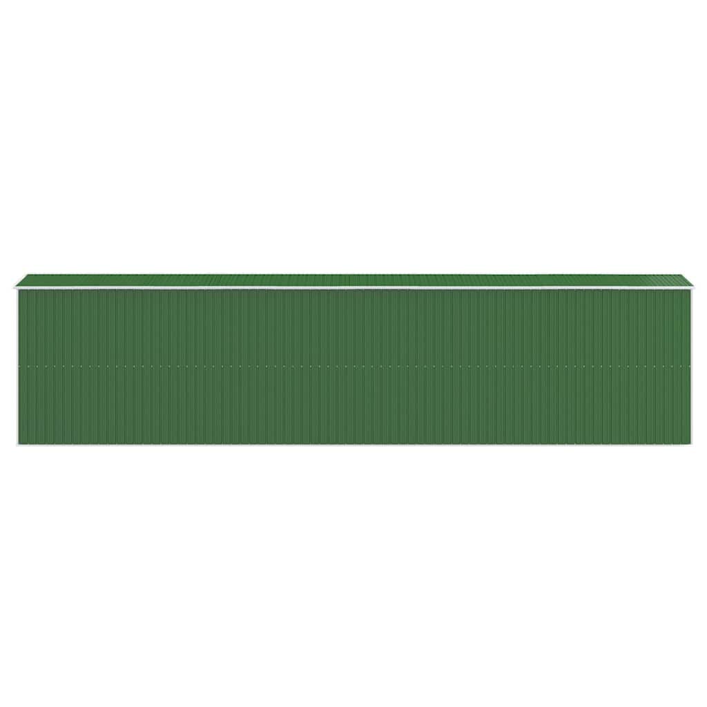 Capanno da Giardino Verde 192x855x223 cm Acciaio Zincato
