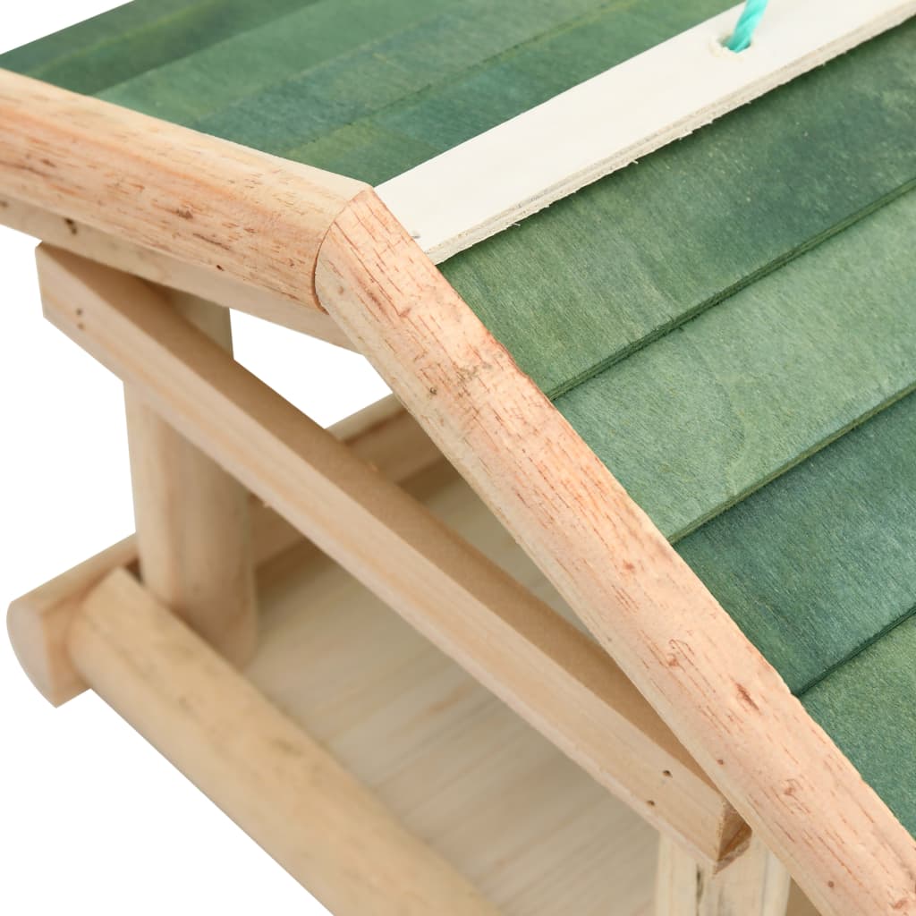 Mangiatoia per Uccelli in Legno Massello 35x29,5x21cm