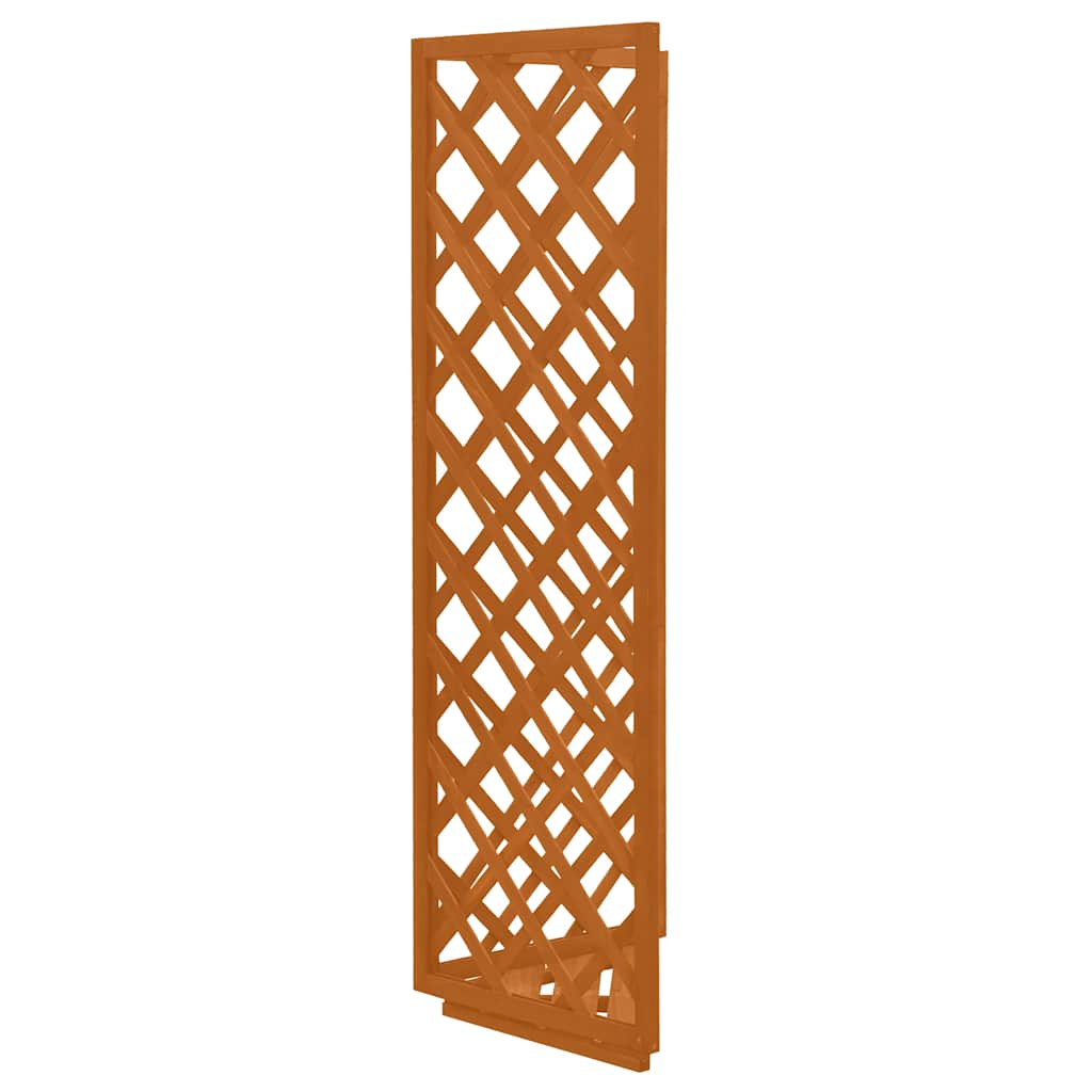 Traliccio ad Angolo Arancione 50x50x145 cm in Massello di Abete