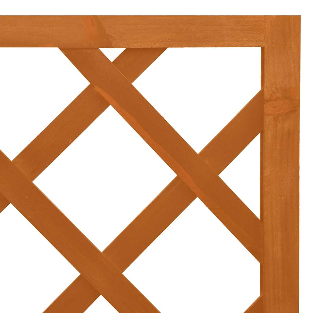 Traliccio ad Angolo Arancione 50x50x145 cm in Massello di Abete