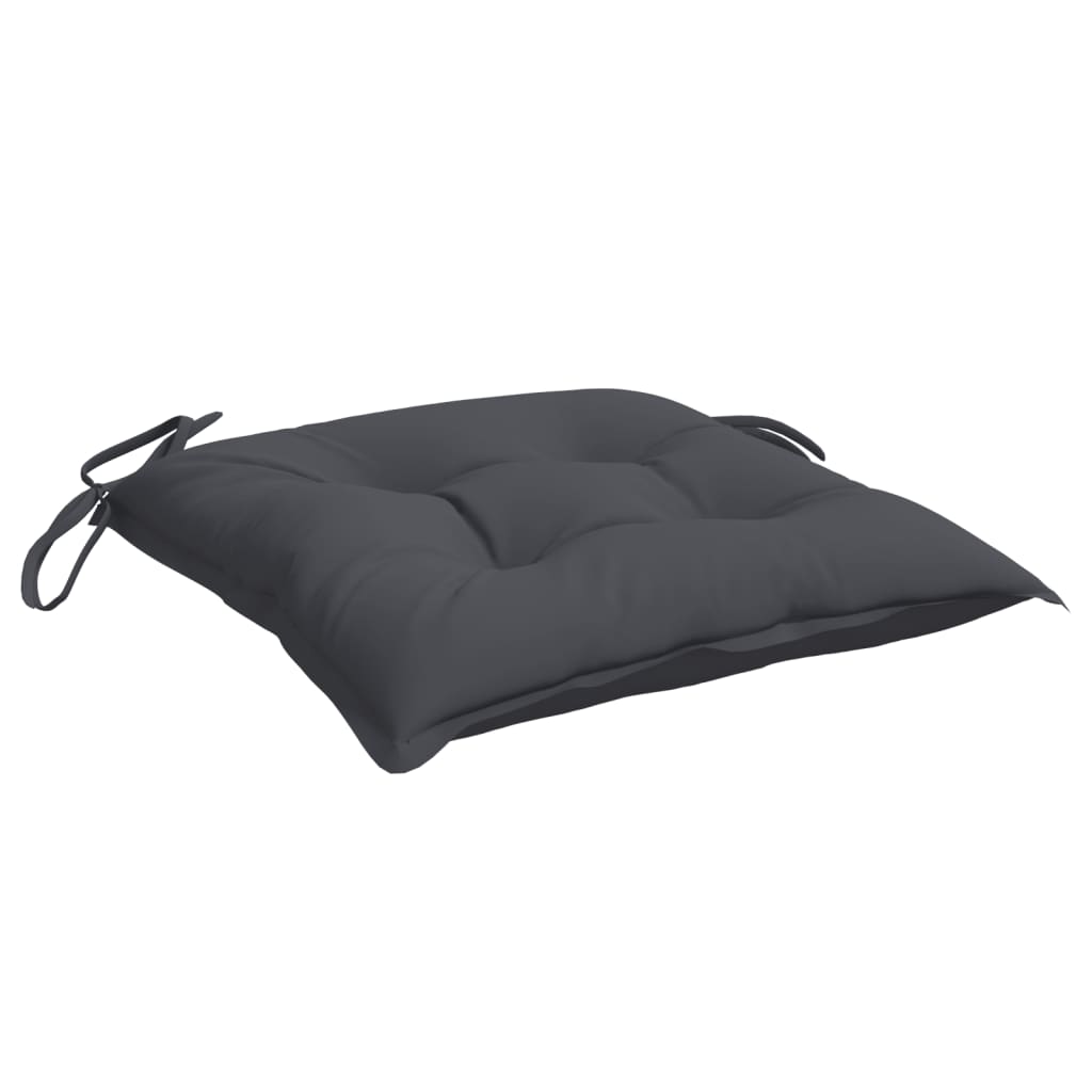 Cuscini per Sedia 4 pz Antracite 40x40x7 cm in Tessuto Oxford