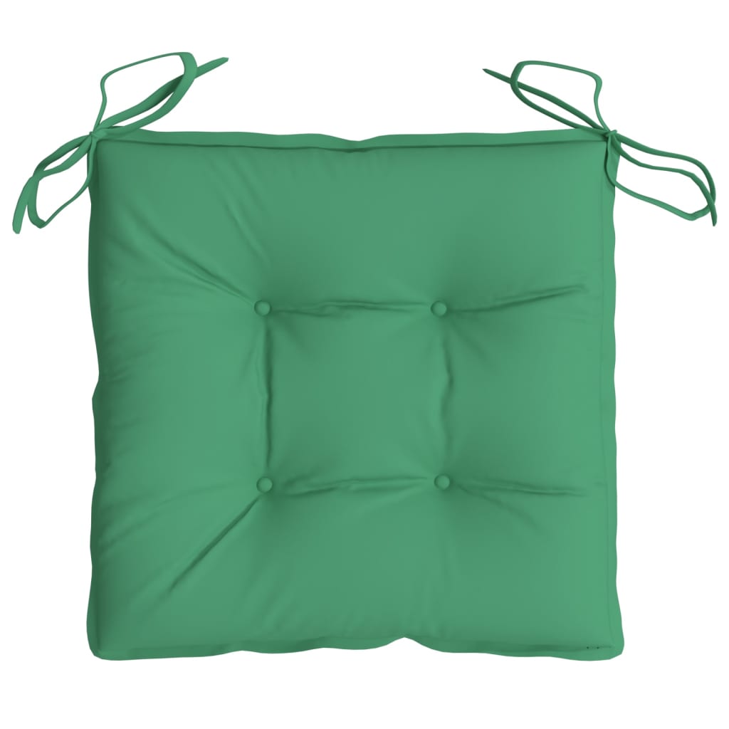 Cuscini per Sedia 6 pz Verdi 50x50x7 cm Tessuto Oxford