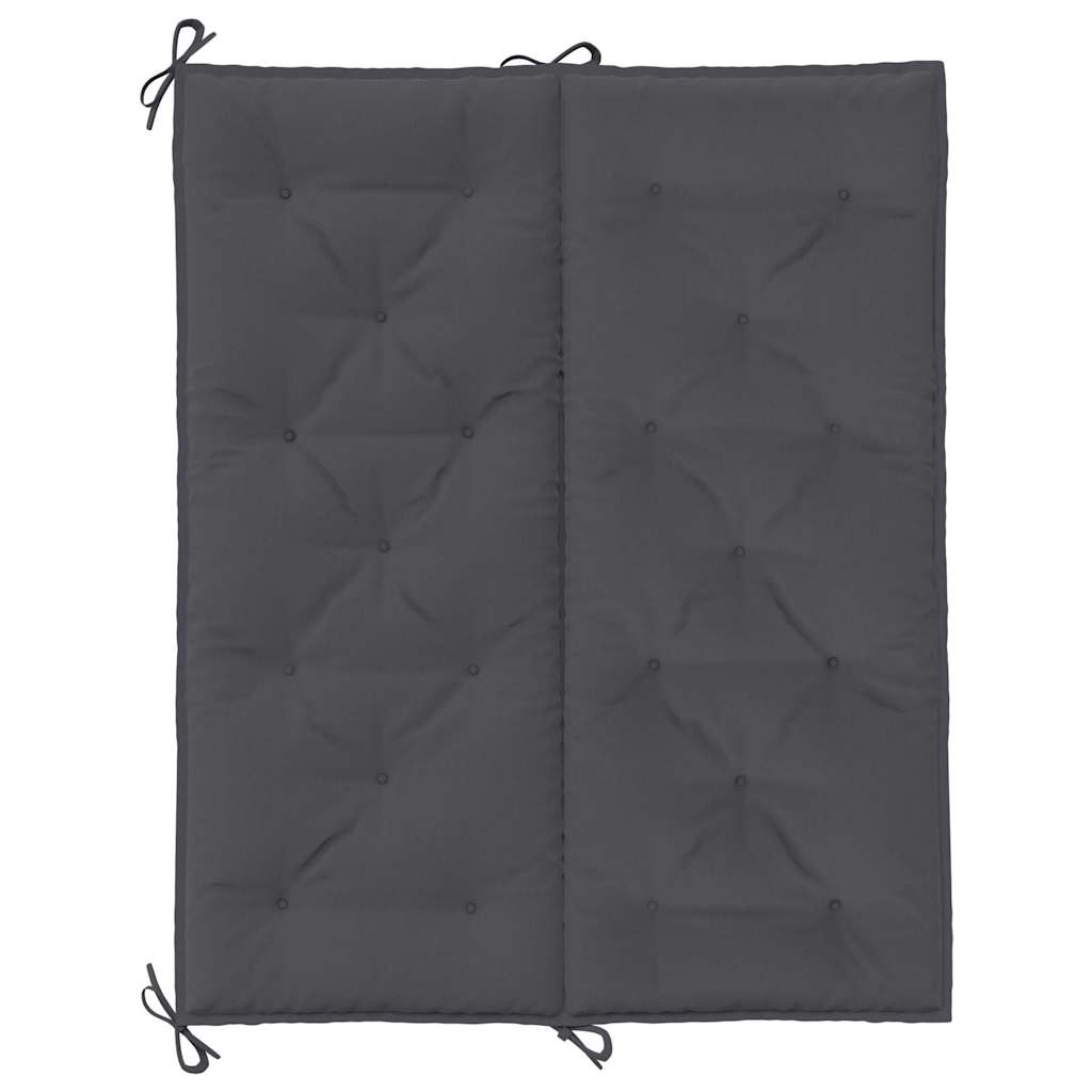 Cuscino per Panca Antracite 120x(50+50)x7cm in Tessuto Oxford