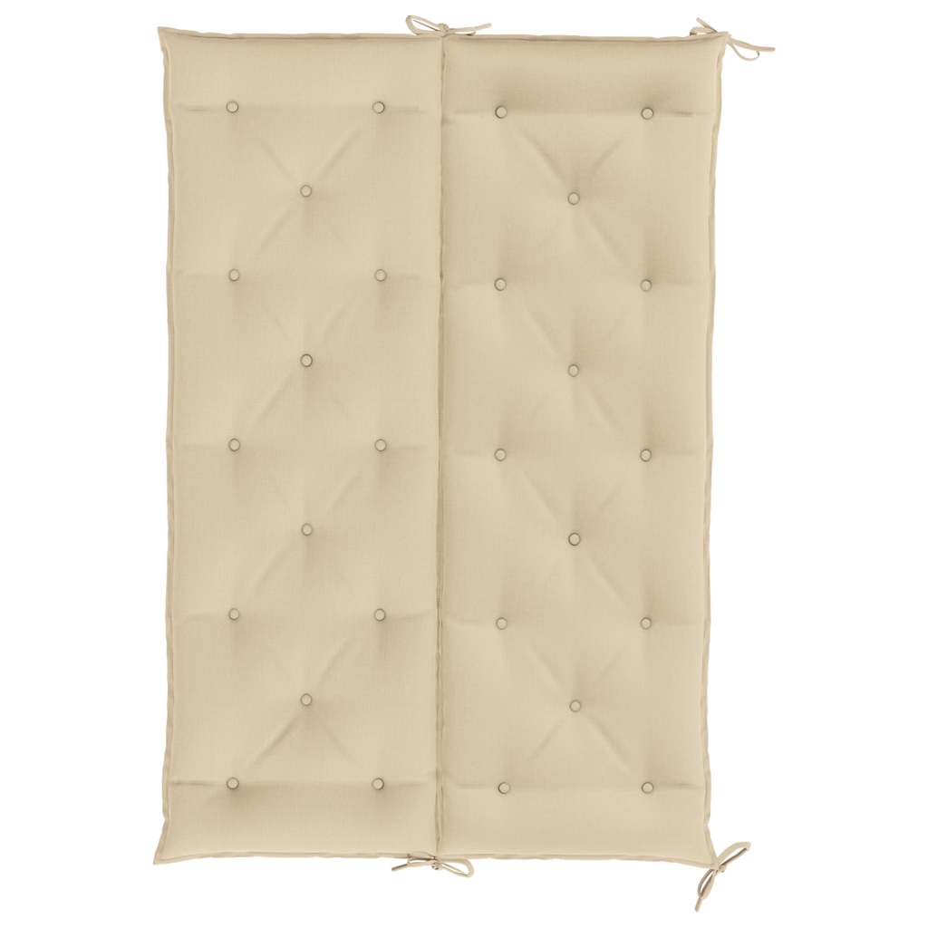 Cuscini Panca da Giardino 2pz Beige 150x50x7 cm Tessuto Oxford