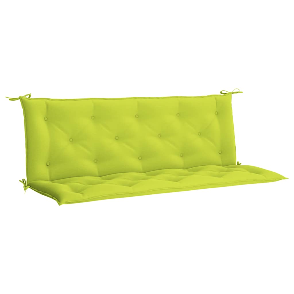 Cuscino per Panca Verde Intenso 150x(50+50)x7cm Tessuto Oxford