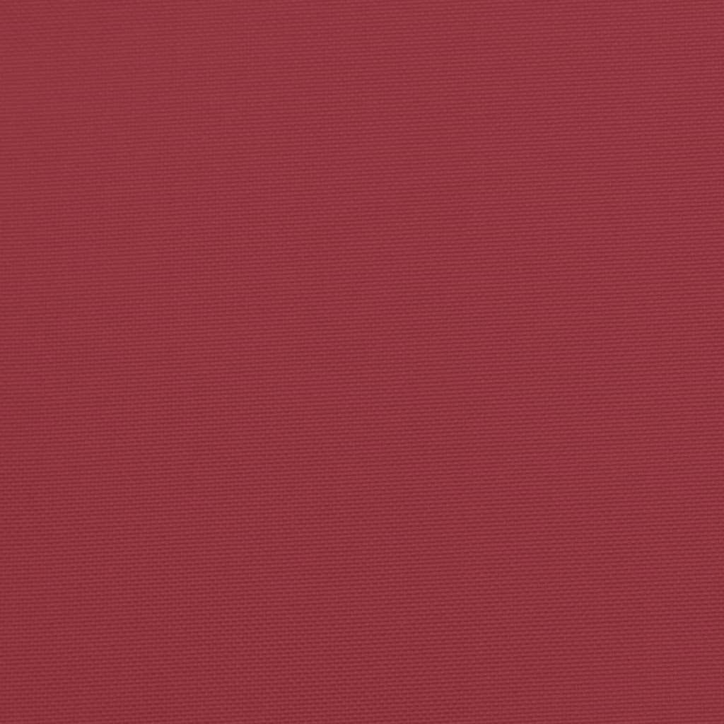 Cuscini per Pallet 3 pz Rosso Vino in Tessuto Oxford