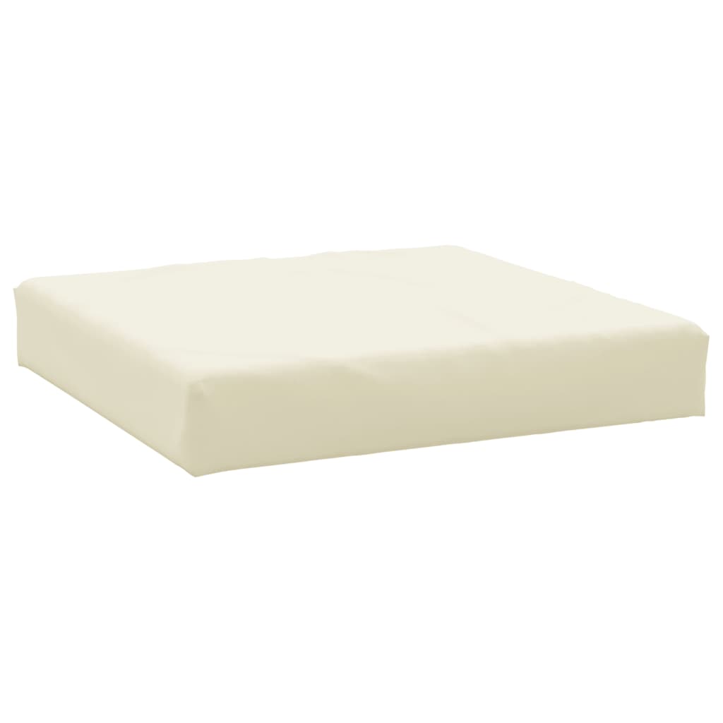 Cuscino per Pallet Crema 60x60x6 cm in Tessuto