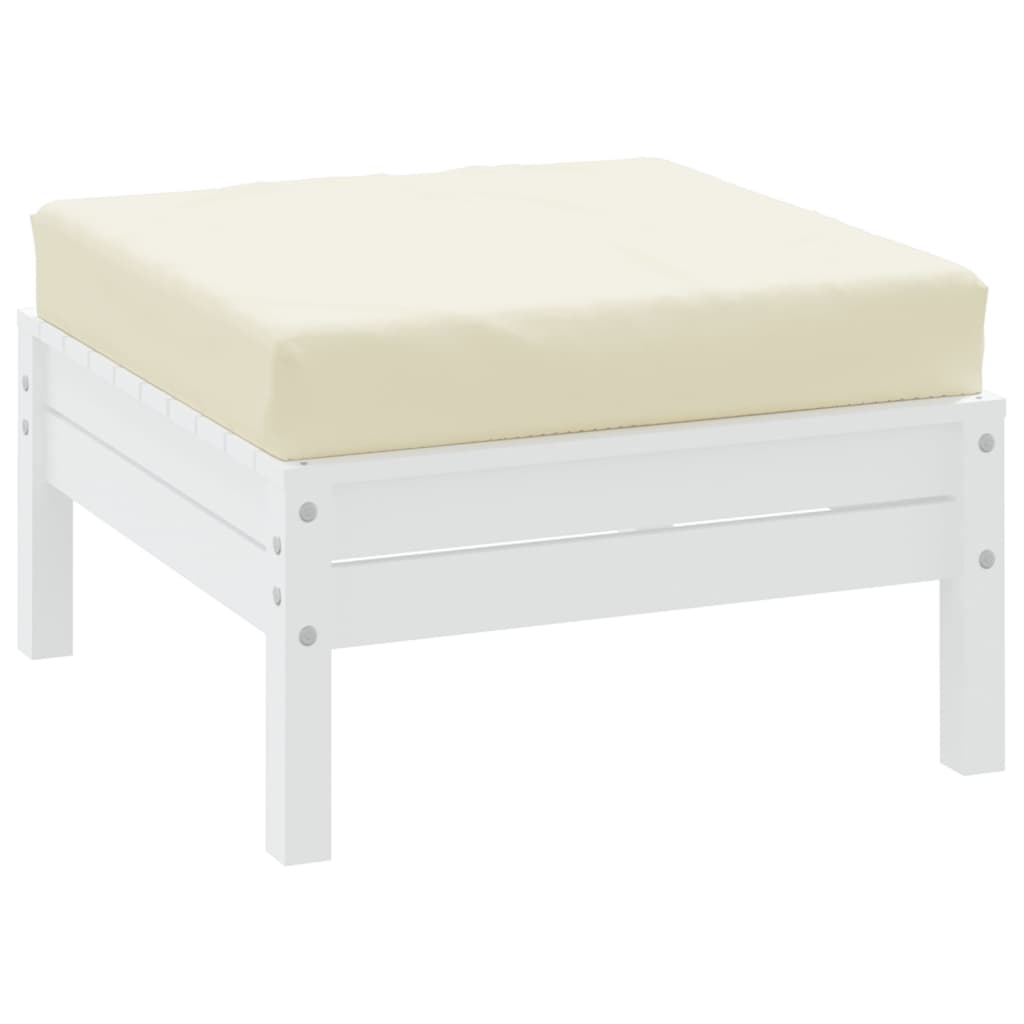 Cuscino per Pallet Crema 60x60x6 cm in Tessuto