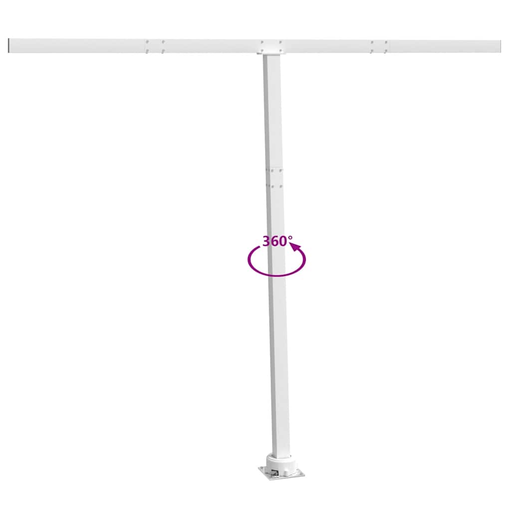Set Pali per Tenda da Sole Bianco 300x245 cm Ferro