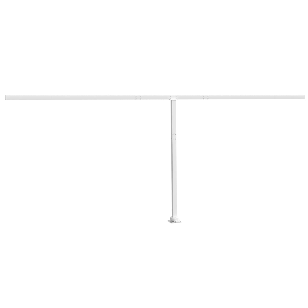 Set Pali per Tenda da Sole Bianco 600x245 cm Ferro