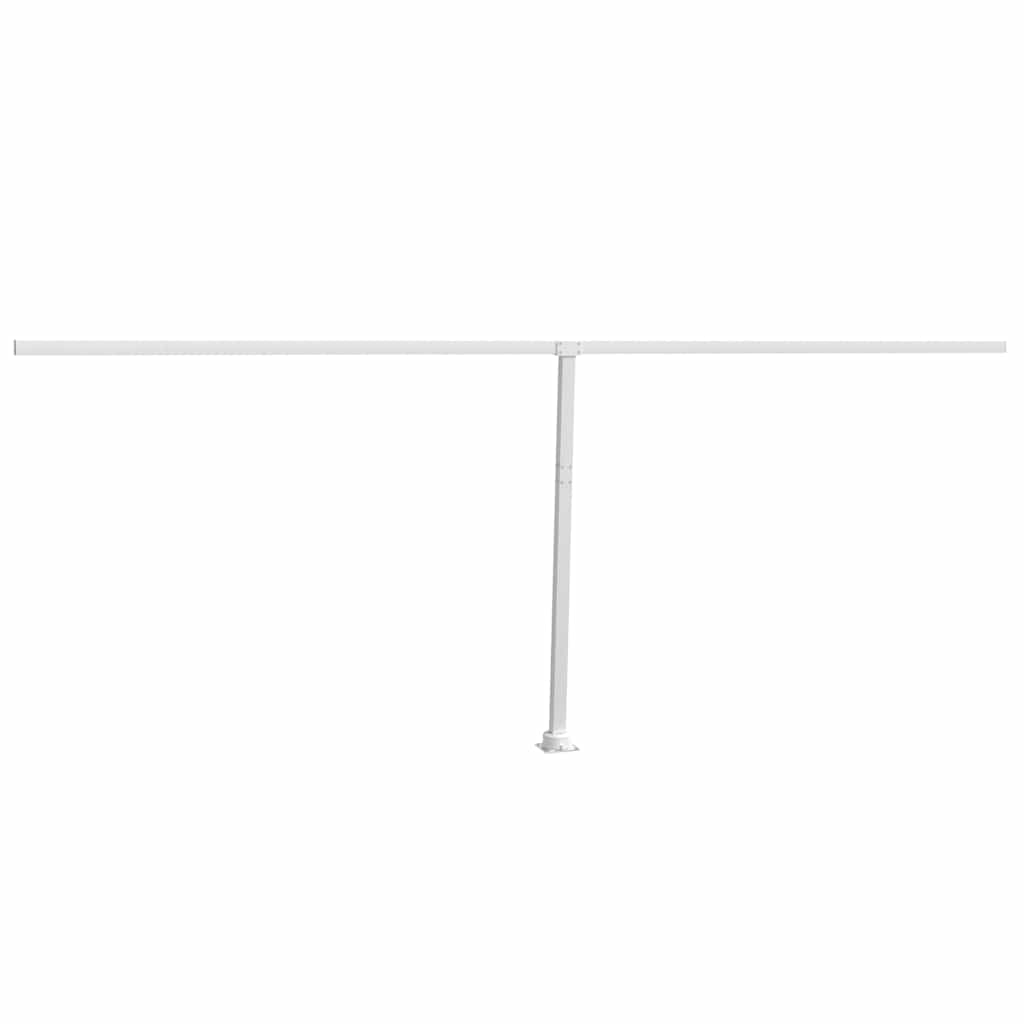 Set Pali per Tenda da Sole Bianco 600x245 cm Ferro