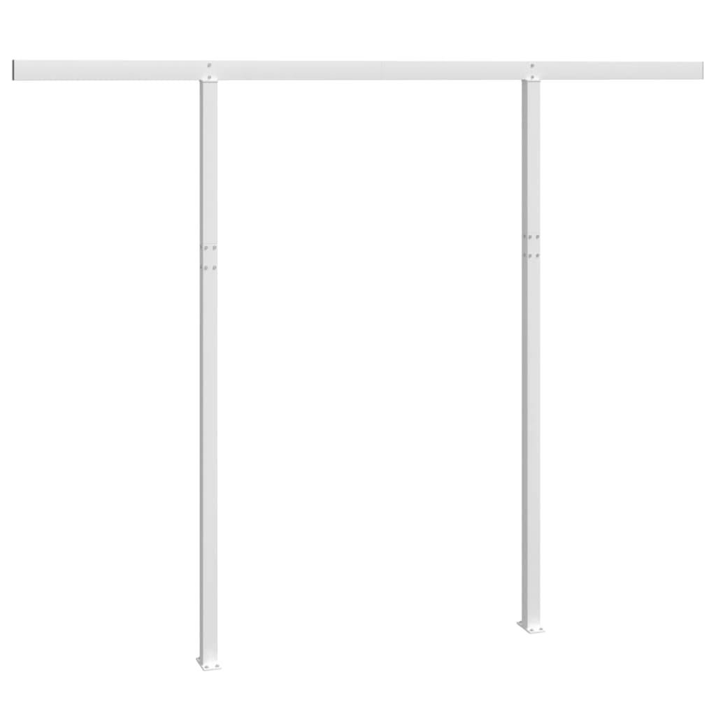 Set Pali per Tenda da Sole Bianco 300x245 cm Ferro