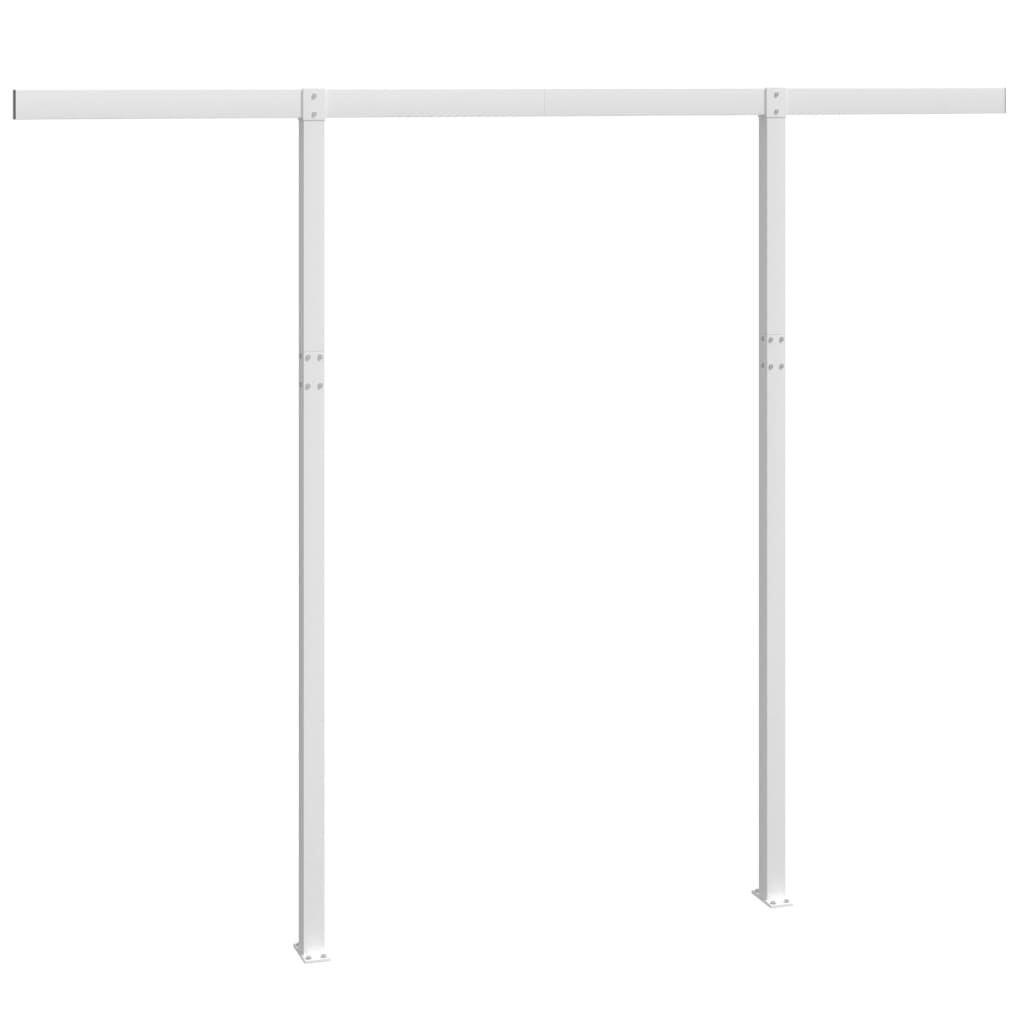 Set Pali per Tenda da Sole Bianco 300x245 cm Ferro