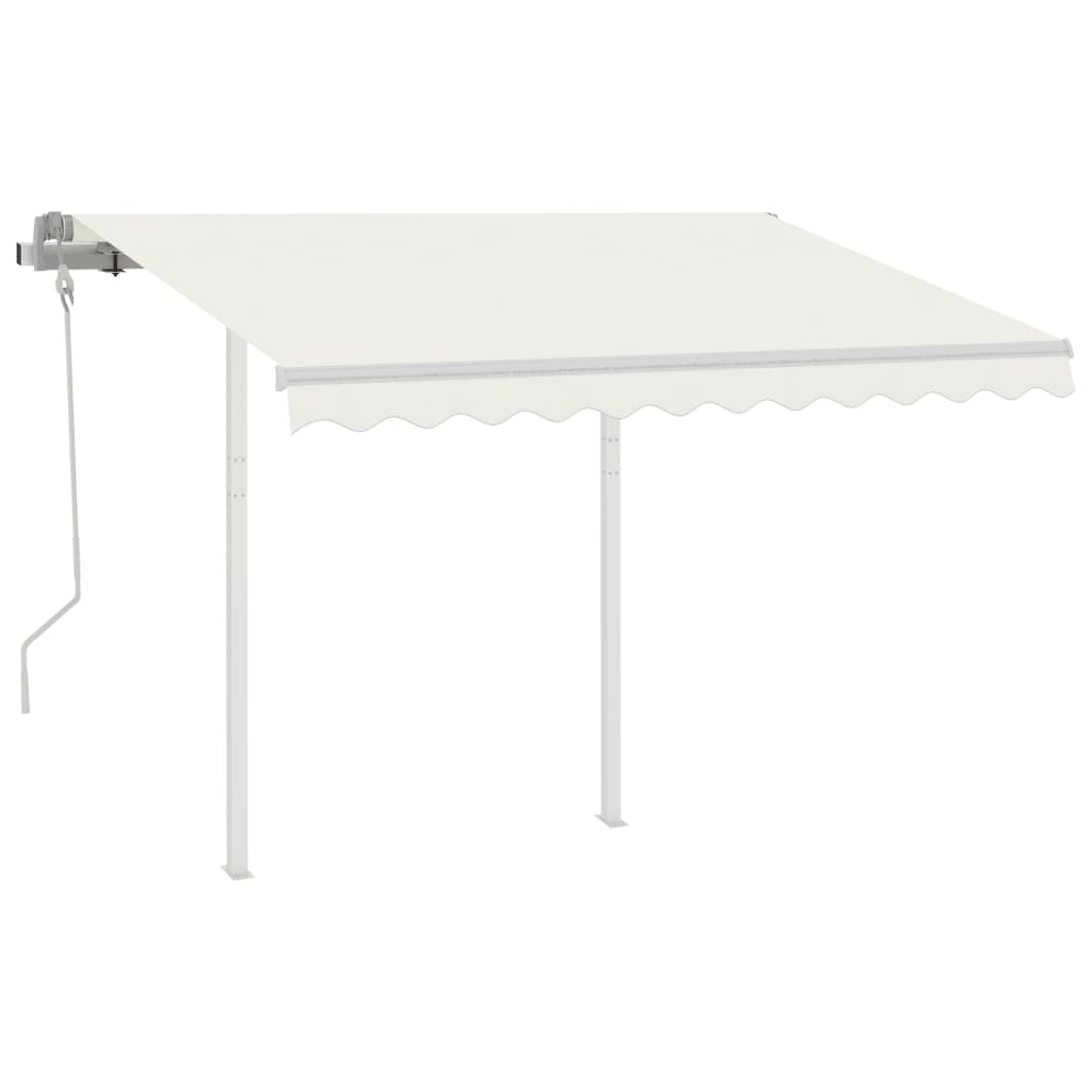 Set Pali per Tenda da Sole Bianco 300x245 cm Ferro