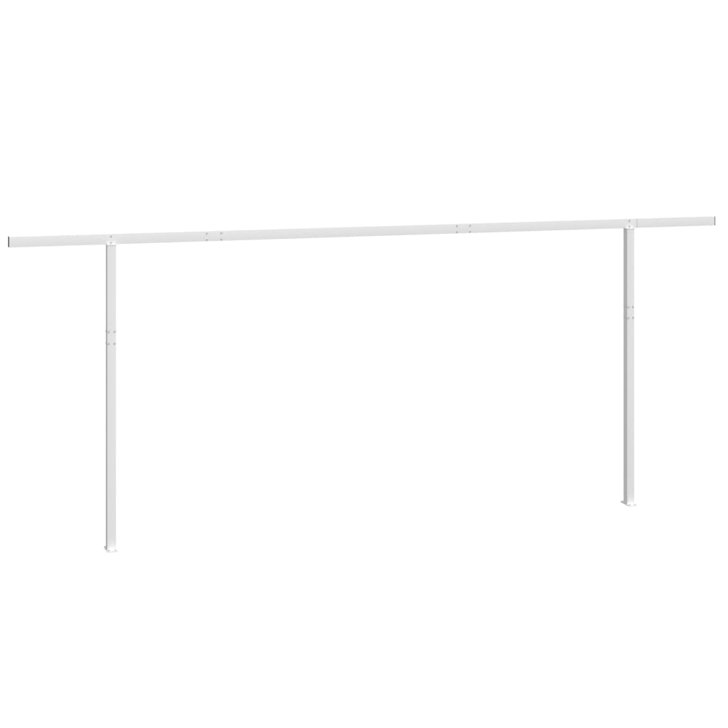 Set Pali per Tenda da Sole Bianco 600x245 cm Ferro
